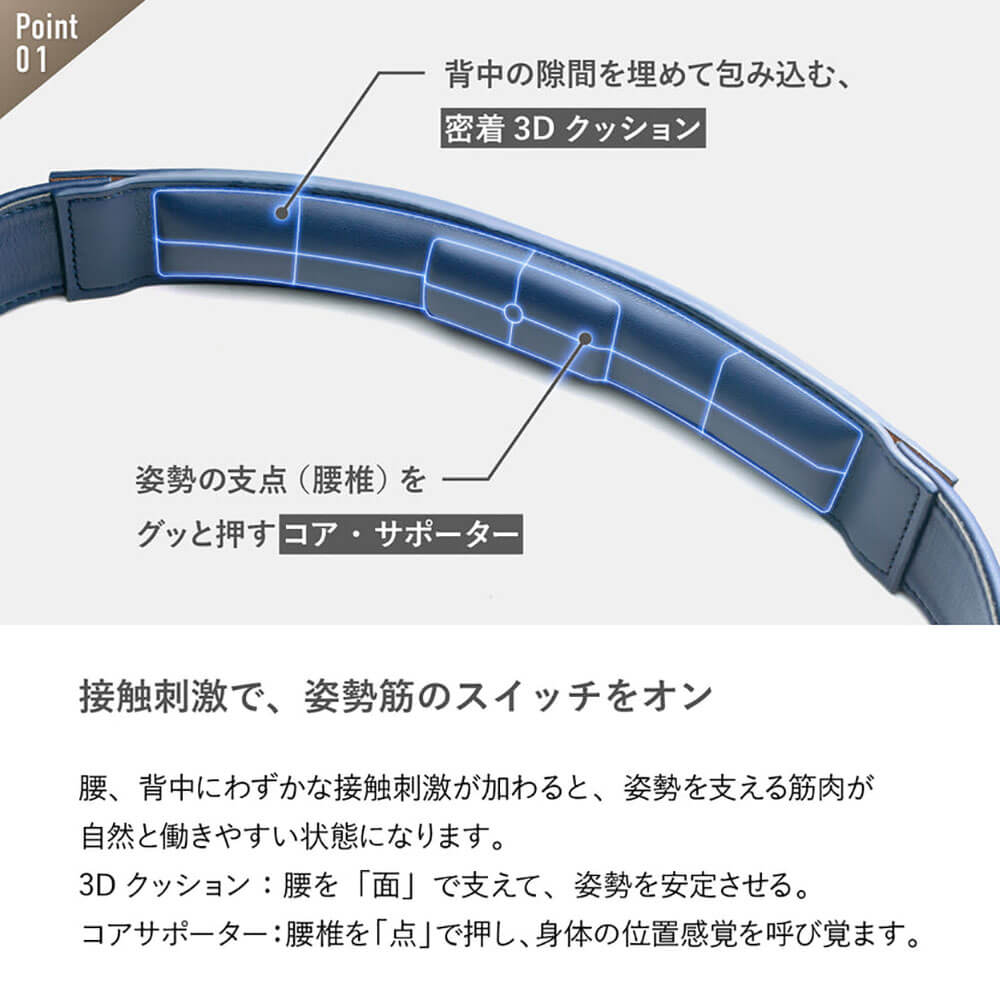 COREST コレスト メンズ コレストベルト ベーシックタイプ CRST001 詳細3