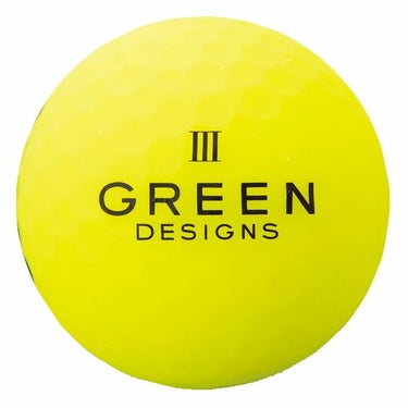 グリーンデザインズ　ネオンカラー　高反発 ゴルフボール　1ダース （12球入り）　イエロー