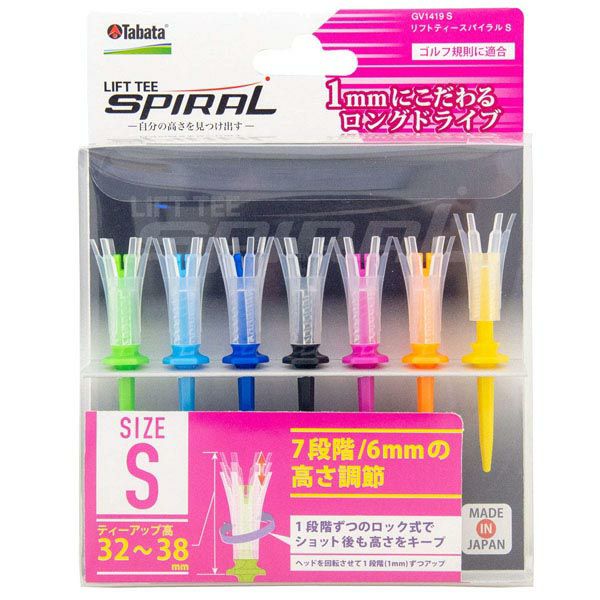 タバタ　Tabata　リフトティー スパイラル Sサイズ GV1419 S