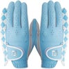 フットジョイ FootJoy　lady e comfort eコンフォート ペア 両手用　レディース ゴルフグローブ FGLE6PR BL ブルー/ブルー　2016年モデル