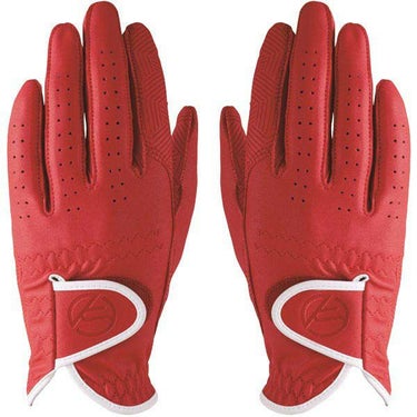 キャスコ　Palette パレット　両手用 レディース ゴルフグローブ SF-2014LW 301 レッド　2020年モデル レッド