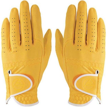 キャスコ　Palette パレット　両手用 レディース ゴルフグローブ SF-2014LW 401 イエロー　2020年モデル イエロー