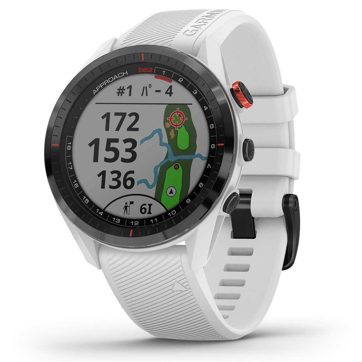 Garmin ガーミン アプローチ S62 010-02200-21 ホワイト 距離計 Suica