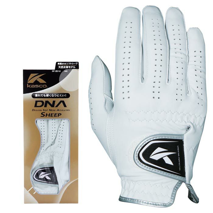 キャスコ DNA SHEEP シープ 右手用 メンズ ゴルフグローブ GF-2012R WH ホワイト 2021年モデル