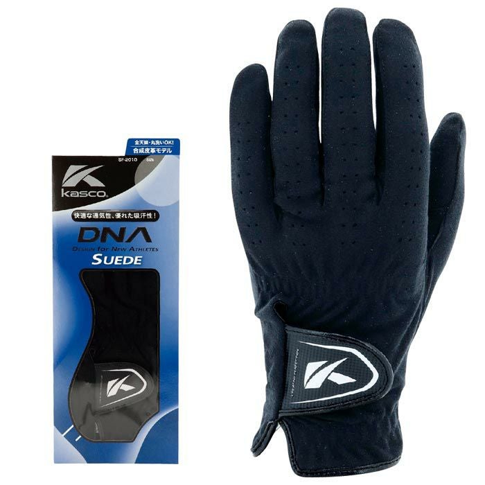 キャスコ DNA SUEDE スエード メンズ ゴルフグローブ SF-2010 BK ブラック 2021年モデル
