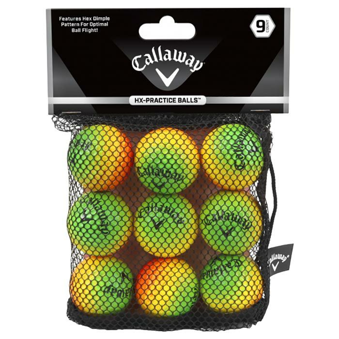 キャロウェイ HX PRACTICE BALLS HX プラクティスボール マルチカラー 9個入 練習用ソフトボール 070021500054A