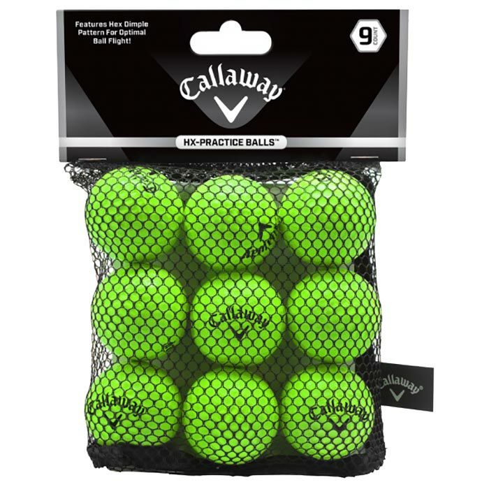 キャロウェイ HX PRACTICE BALLS HXプラクティスボール ライム 9個入り 練習用ソフトボール 070021500050
