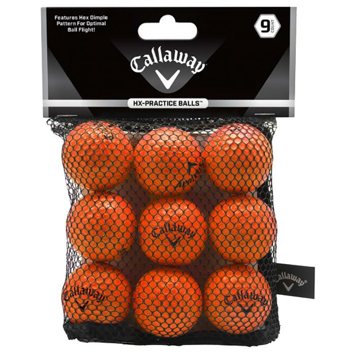キャロウェイ HX PRACTICE BALLS HXプラクティスボール オレンジ 9個入り 練習用ソフトボール 070021500052