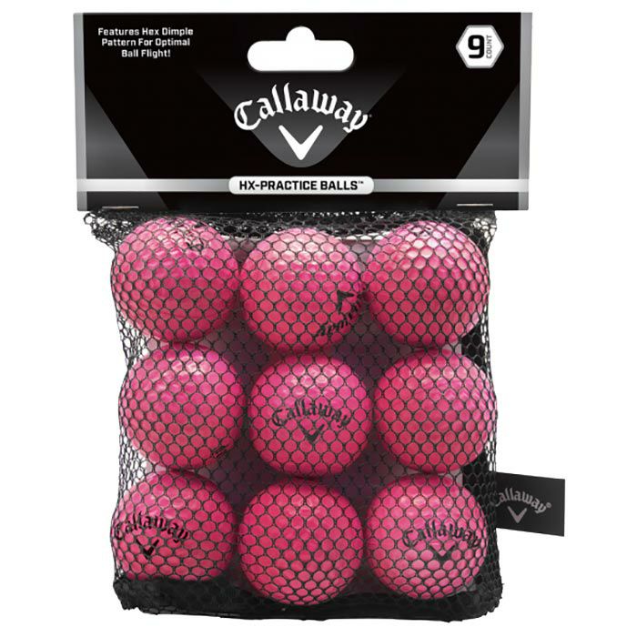 キャロウェイ HX PRACTICE BALLS HXプラクティスボール ピンク 9個入り 練習用ソフトボール 070021500054
