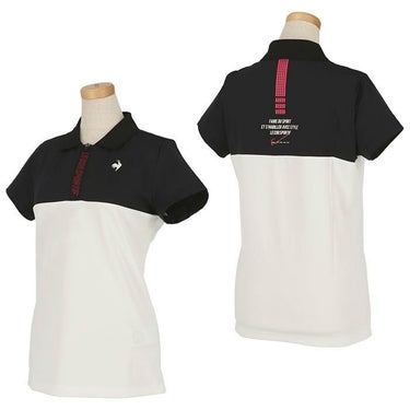 ルコック Le coq sportif　レディース RIJOUME バイカラー 半袖 ハーフジップシャツ QGWTJA23　2022年モデル 詳細3