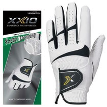 ゼクシオ XXIO　シリコンプリント 全天候型　メンズ ゴルフグローブ GGG-X018 ホワイト　2022年モデル