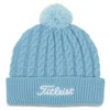 タイトリスト Titleist　ウィメンズ ケーブルニット ポンポン ビーニー TH21WCKNP 4S1 スカイブルー スカイブルー（4S1）