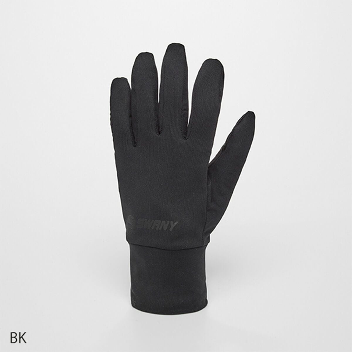 スワニー SWANY メンズ Polygiene Inner Glove ポリジンインナーグローブ BK スキーグローブ 2025-2026
