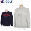 チャンピオンゴルフ ChampionGOLF　メンズ ロゴアップリケ ストレッチ 裏起毛 長袖 スウェット クルーネック プルオーバー C3-WG002　2022年モデル