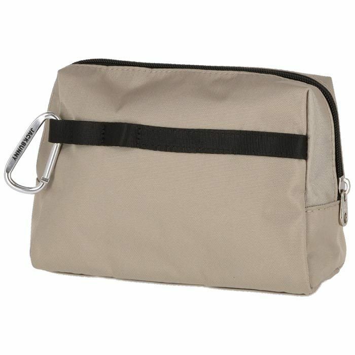 ジャックバニー Jack Bunny!!　ロゴモチーフ ポーチ 262-3984105 040 ベージュ　2023年モデル 詳細1