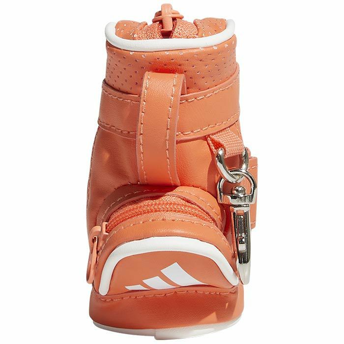 アディダス adidas　レディース スリーストライプ キャディバッグ型 ボールケース MGR71 HT5793 コーラルフュージョン　2023年モデル 詳細1