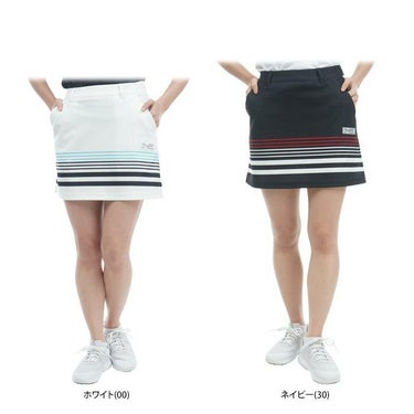 トミー ヒルフィガー ゴルフ　レディース パネルボーダー柄 スカート THLA331 2023年モデル 詳細1