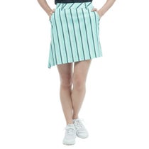 トミー ヒルフィガー ゴルフ　レディース ドット柄 ストライプ ストレッチ イレギュラーヘム スカート THLA333 2023年モデル