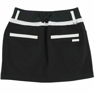 ブラック＆ホワイト Black＆White　ホワイトライン レディース アシンメトリーデザイン 配色切替 4WAYストレッチ スカート BLS4003WO　2023年モデル 詳細4