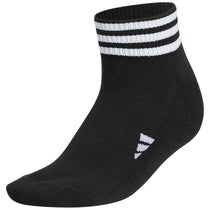 アディダス adidas　ロゴジャガード スリーストライプス レディース アンクルソックス MGR64 HT5778 ブラック/ホワイト　2023年モデル