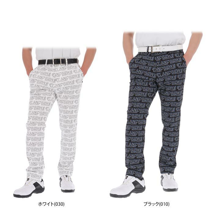 セントアンドリュース St ANDREWS メンズ 総柄 ロゴプリント 