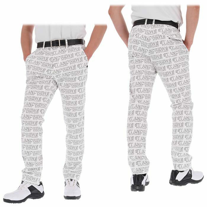St ANDREWS ゴルフパンツ 2024ss セントアンドリュース St ANDREWS メンズ 総柄 ロゴプリント