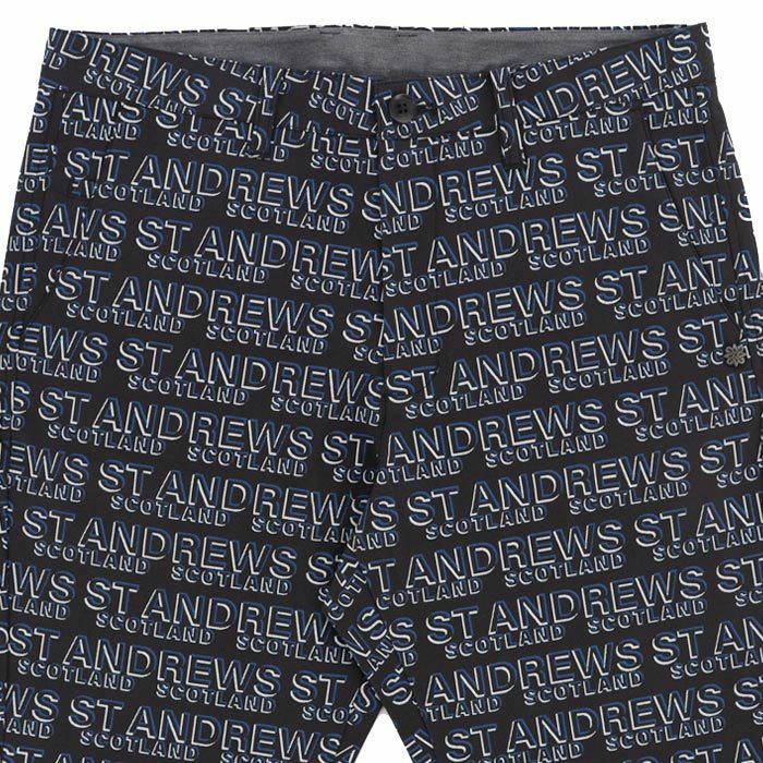 【未使用】定価2.3万円St ANDREWS デジタルロゴプリント ロングパンツ セントアンドリュース（ST.ANDREWS）（メンズ）ゴルフウェア デジタル