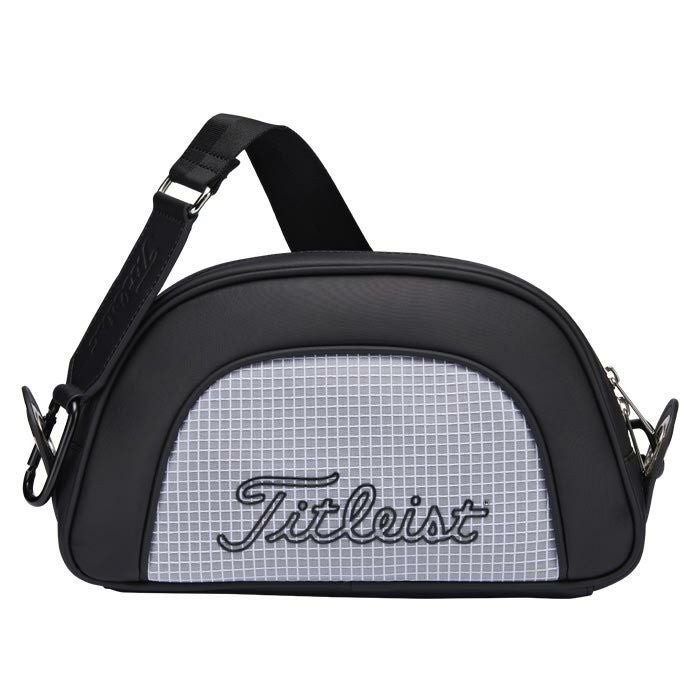 タイトリスト Titleist レディース ライトウェイト クラッチバッグ TA23CWLWK 01 ブラック×ホワイト 2023年モデル