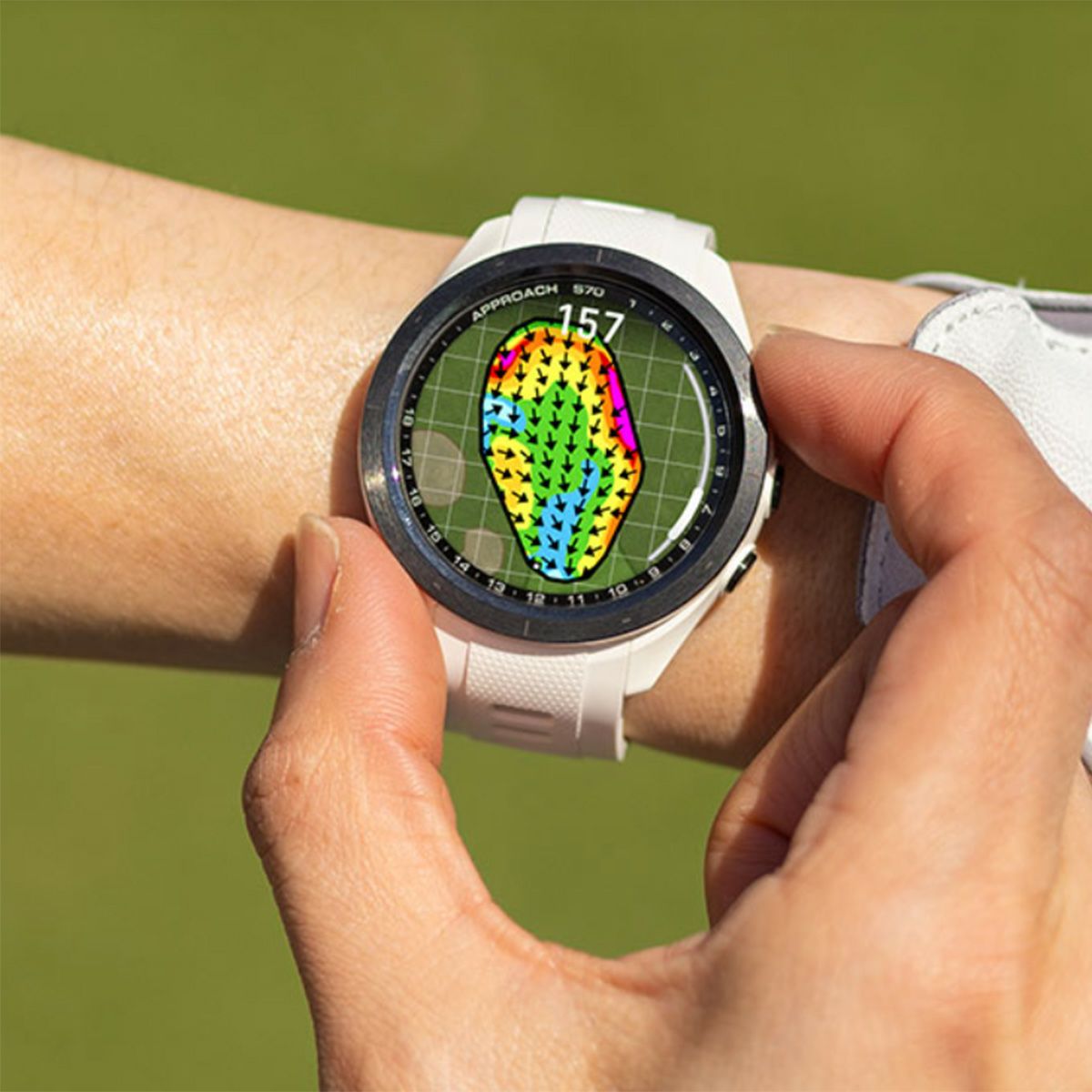 Garmin ガーミン Approach S70 42mm ホワイト 距離計 AMOLED