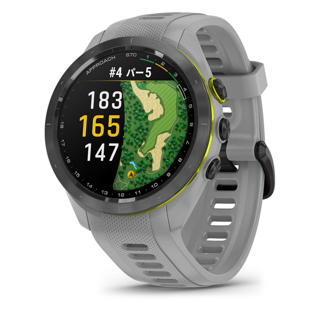 Garmin ガーミン Approach S70 42mm グレー 距離計 AMOLEDディスプレイ Suica対応 010-02746-21