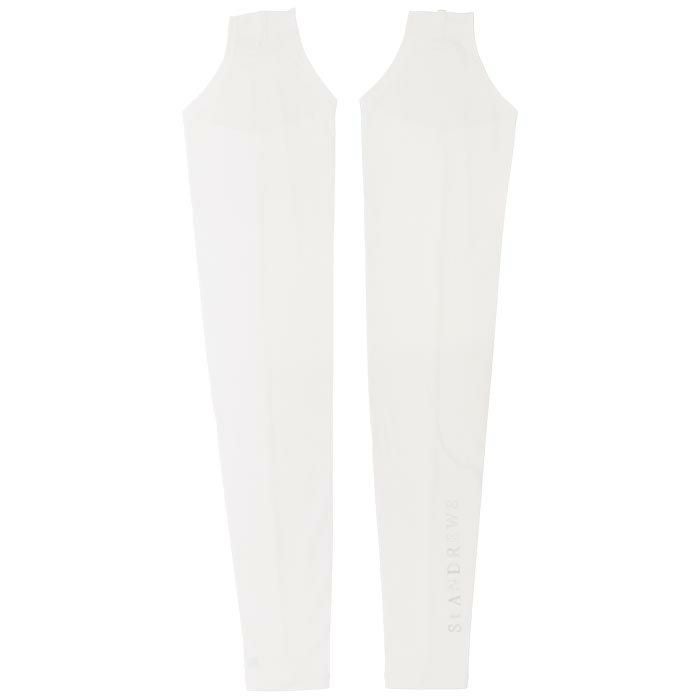 セントアンドリュース St ANDREWS　レディース ロゴプリント アームカバー 042-3984456 030 ホワイト　2023年モデル ホワイト（030）