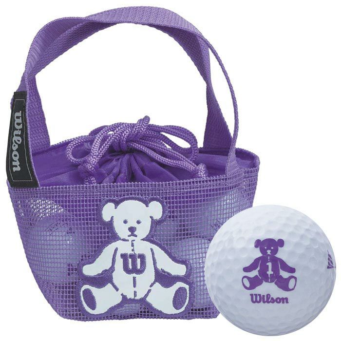 ウイルソン Wilson BEAR4 ベア ネット入り ゴルフボール （8球入り） ホワイト