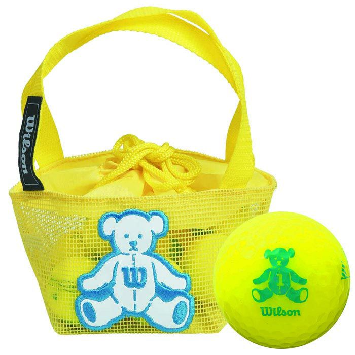 ウイルソン Wilson Wilson BEAR 4 ベア ネット入り ゴルフボール イエロー（8球入り）