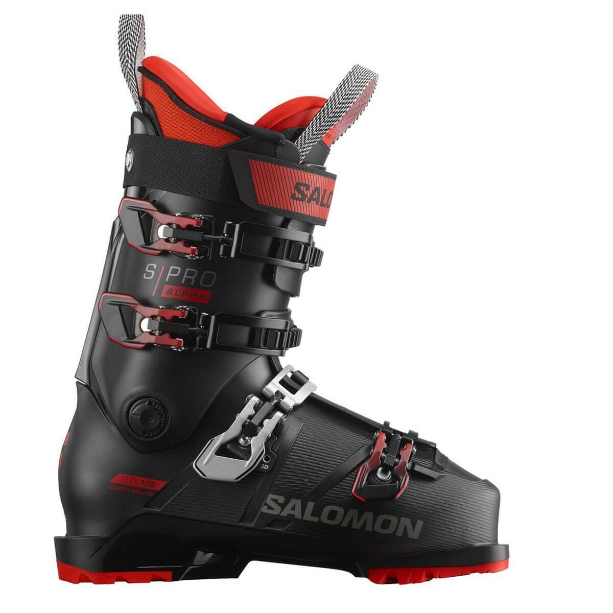 �T������ SALOMON�@S/PRO ALPHA 100 GW S/�v���A���t�@ 100 GW Black / Red�@�X�L�[�u�[�c 2023-2024