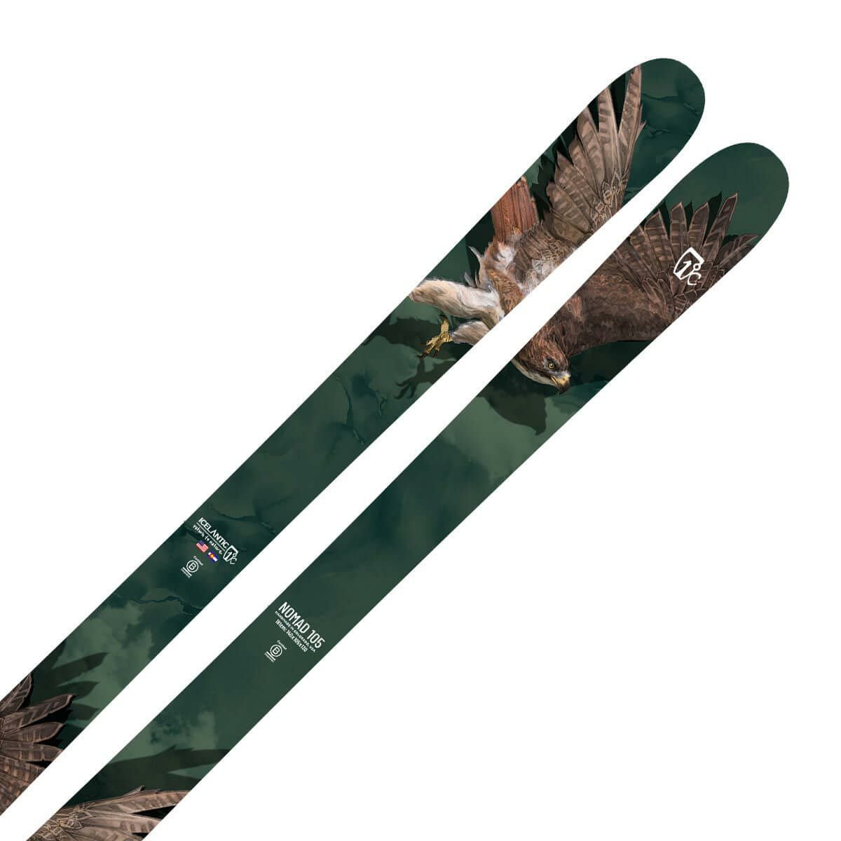 アイスランティック ICELANTIC Nomad 105 ノマド 105 スキー板 単品