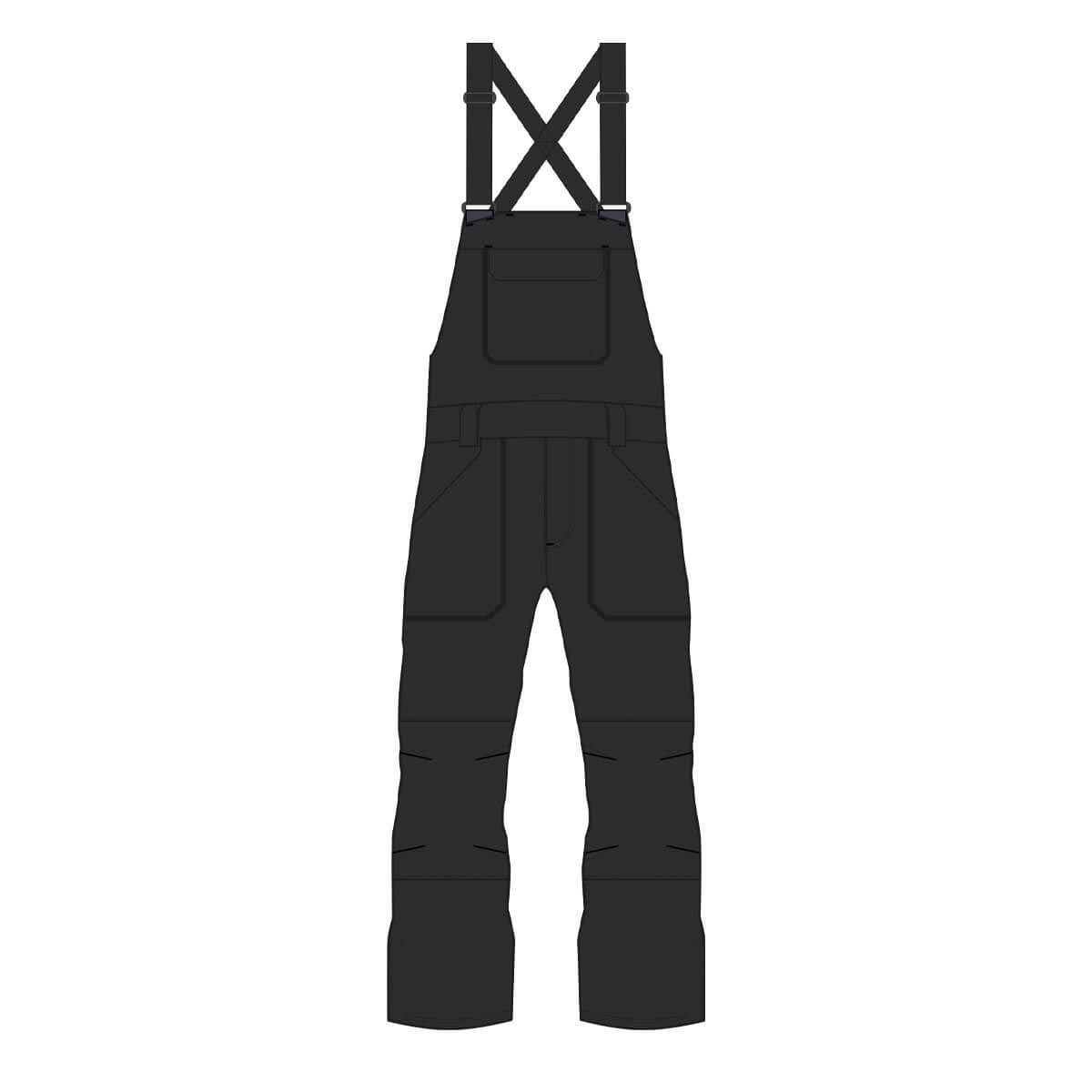 アルマダ ARMADA　スキーウェア エモンズ 3レイヤー ビブパンツ Emmons 3L Bib R00440 2023-2024 Black