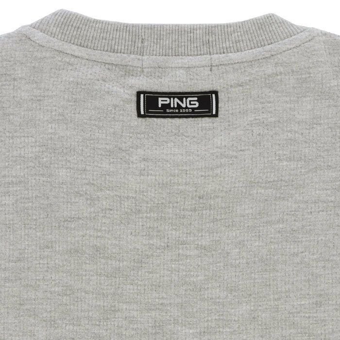 ピン PING　メンズ ロゴアップリケ 長袖 クルーネック スウェット プルオーバー 621-3262805　2023年モデル 詳細4