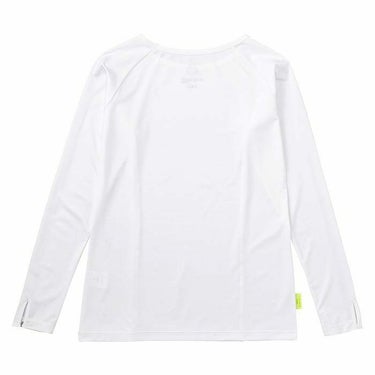 ルコック Le coq sportif　レディース RIJOUME ストレッチ ロゴプリント サイドライン 長袖 クルーネック アンダーシャツ QGWWJM10　2023年モデル 詳細2