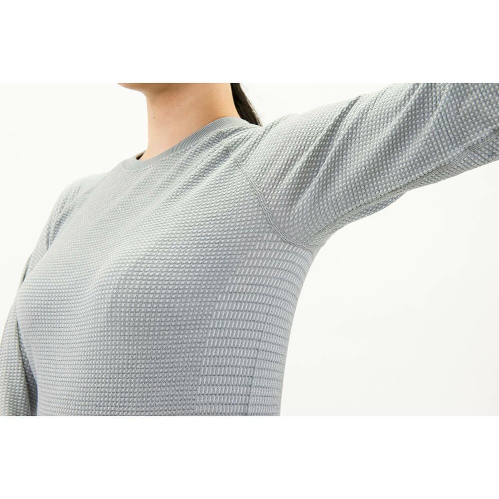 ミレー MILLET　スキーウェア ワッフル ウール クルー W WHOLE GMT WAFFLE WOOL CRW W MIV01915 2023-2024 詳細2