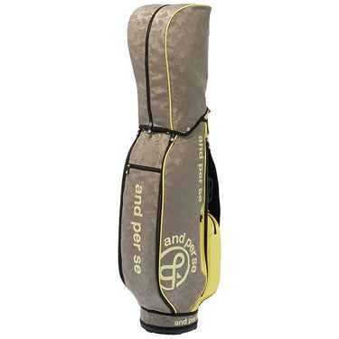 アンパスィ and per se　迷彩柄 ジャカード キャディバッグ AUF7003 51 ベージュ　2023年モデル 詳細1