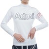 アドミラル Admiral　レディース ビッグロゴプリント 裏微起毛 長袖 モックネックシャツ ADLA362　2023年モデル ホワイト（00）