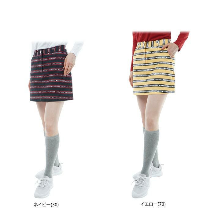 トミー ヒルフィガー ゴルフ レディース ロゴボーダー柄 ストレッチ