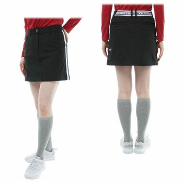 トミー ヒルフィガー ゴルフ　レディース 防風 ストレッチ サイドライン 裏フリース ボンディング スカート THLA382　2023年モデル 詳細2