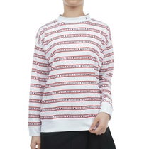 トミー ヒルフィガー ゴルフ　レディース ロゴボーダー柄 クローズドメッシュ生地 長袖 モックネックシャツ THLA350　2023年モデル