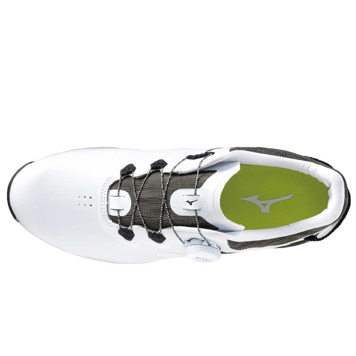 ミズノ MIZUNO　ウエーブハザード WG ボア メンズ スパイクレス ゴルフシューズ 51GM2375 91 ホワイト×ブラック 詳細3