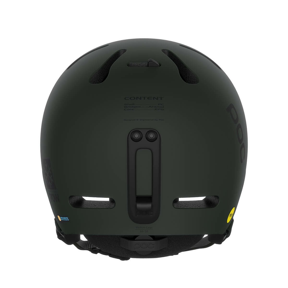 ポック POC　FORNIX MIPS POW JJ フォニックス パウ ジェイジェイ BISMUTH GREEN MATT　スキー ヘルメット 2023-2024 詳細4