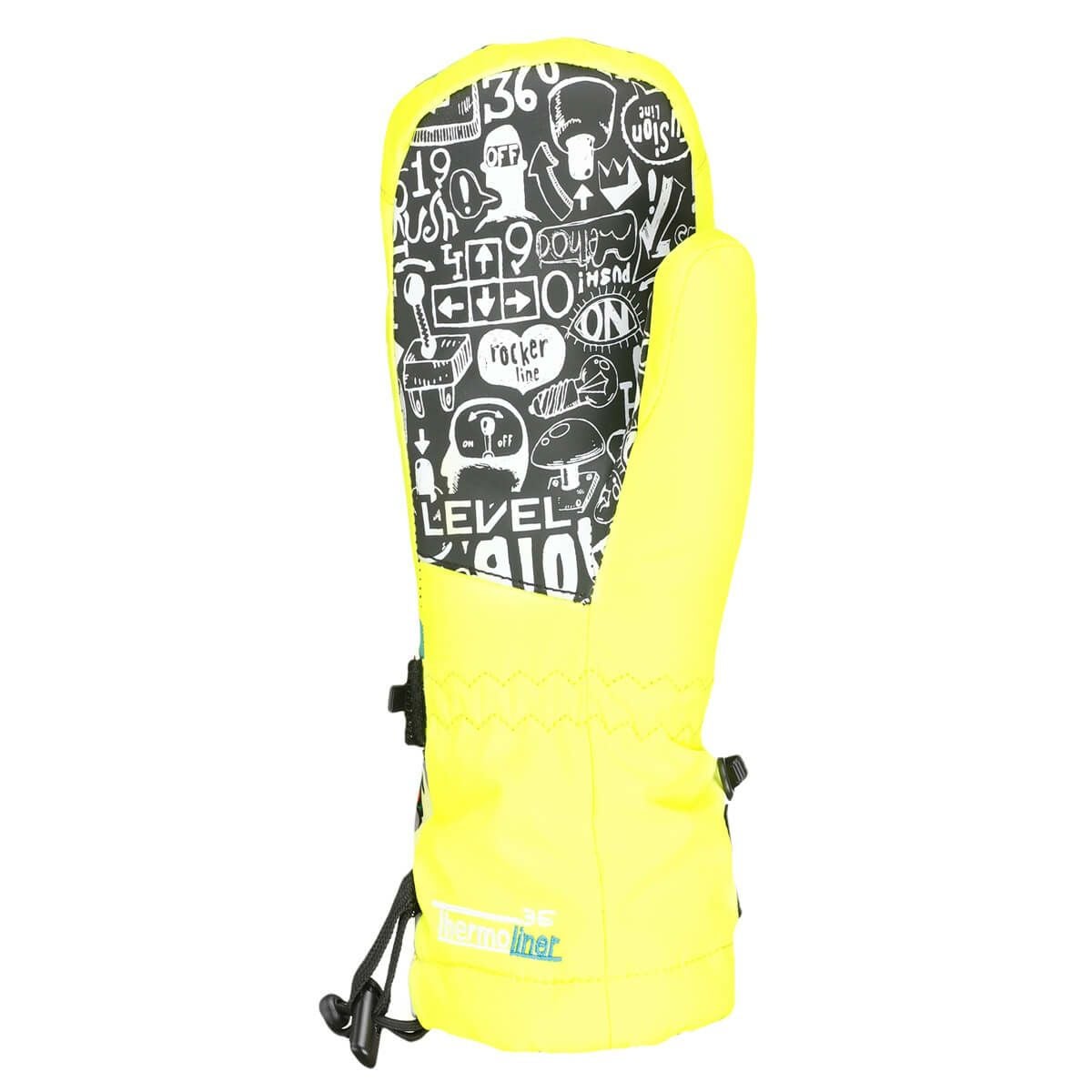 レベル LEVEL　JUNIOR MITT ジュニア ミット yellow　ジュニア スキーグローブ 2023-2024 詳細2