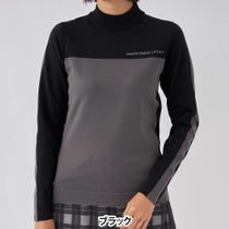 マリクレール marie claire　レディース 軽量 カラーブロック 長袖 ハイネック セーター 733-731　2023年モデル