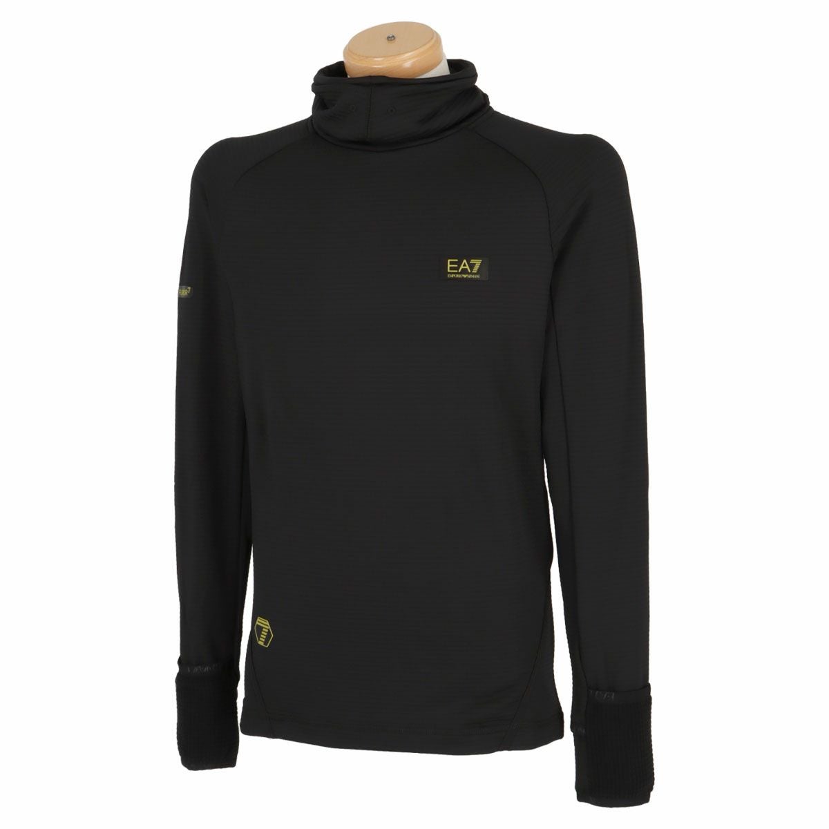 エンポリオ アルマーニ EA7 メンズ 切替デザイン ロゴプリント ストレッチ 長袖 ハイネックシャツ 6RPT29 PJREZ