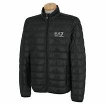 エンポリオ アルマーニ EA7　メンズ パッカブル ロゴプリント パディング 収納袋付き 長袖 フルジップ ダウン ジャケット 8NPB01 PN29Z